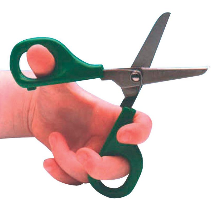 PETA Self Opening Scissor, 5 Inch, Left-Handed, Green