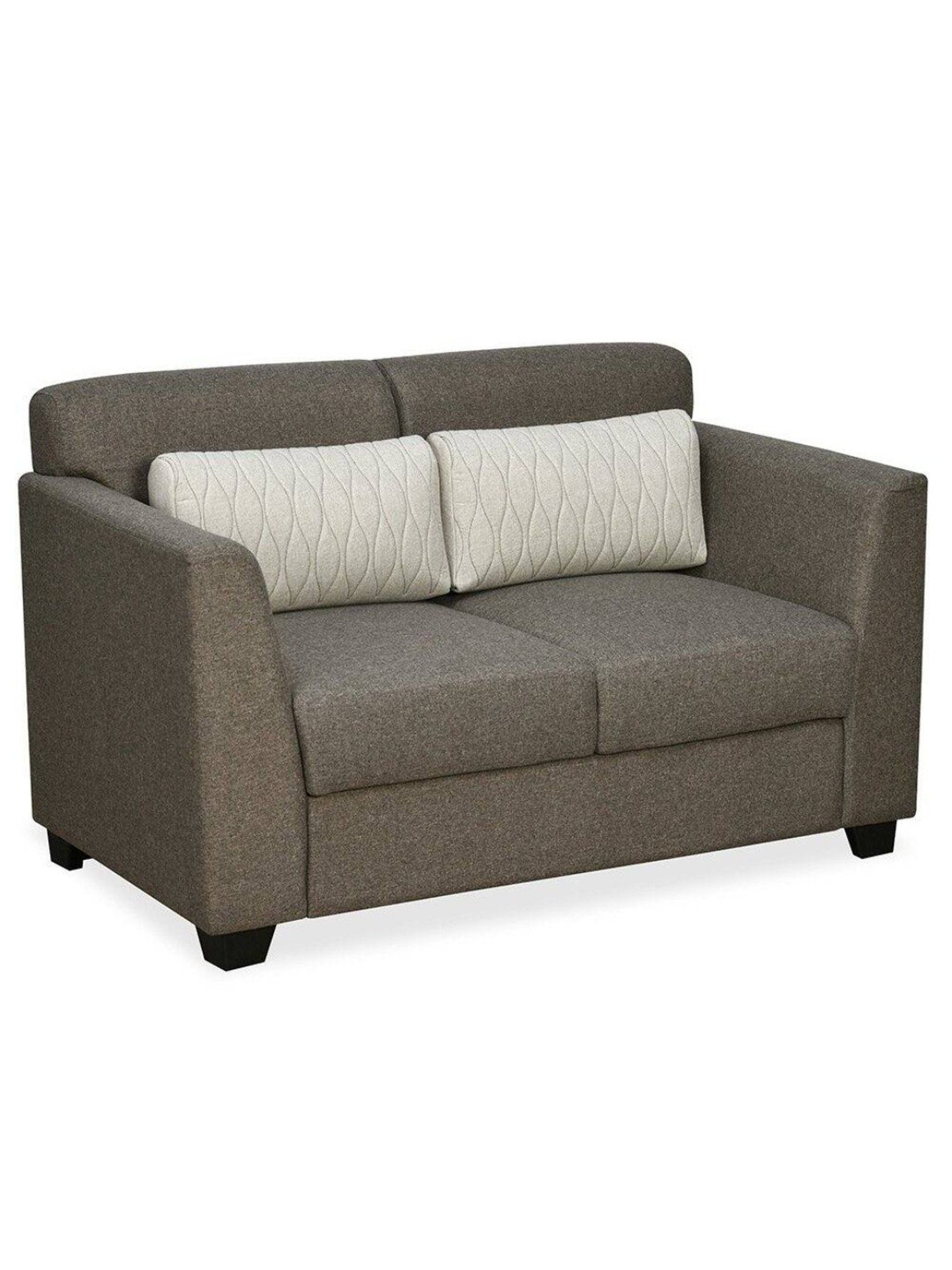 Nilkamal Svelte Dark Brown Fabric - Polyester 2 Seater Sofa