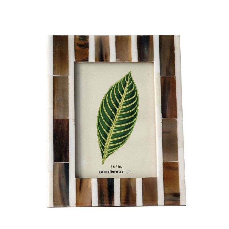 5" x 7" Large Wood and Horn Single Image Frame - 3R Studios