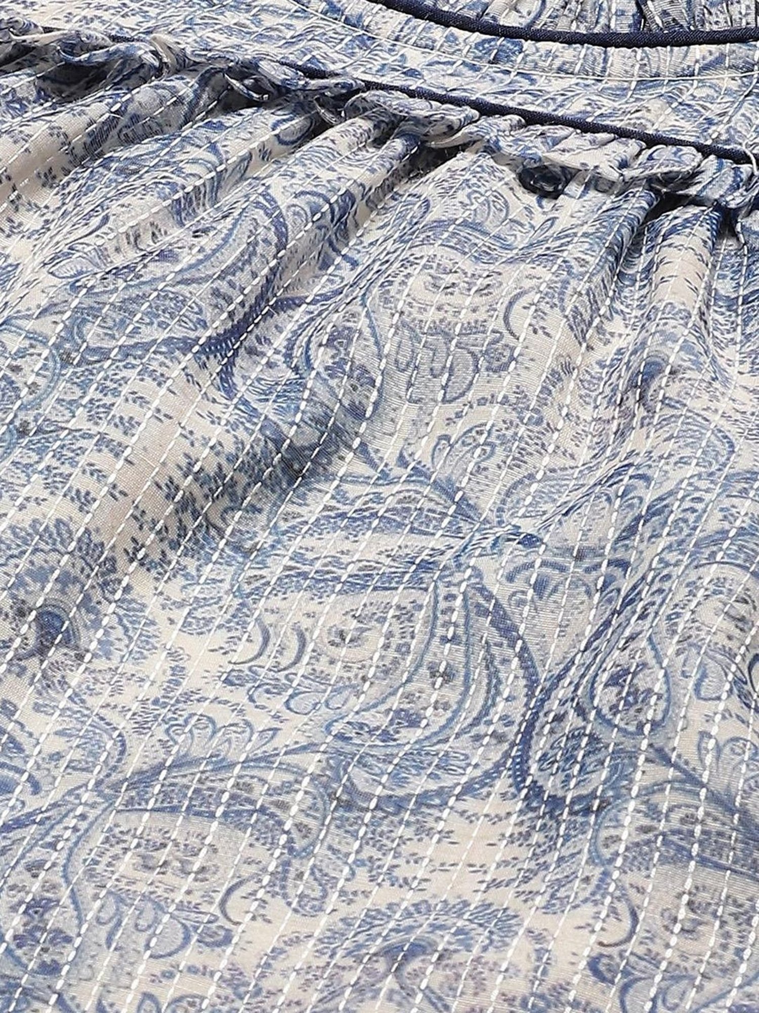 Rangriti Blue Printed Top