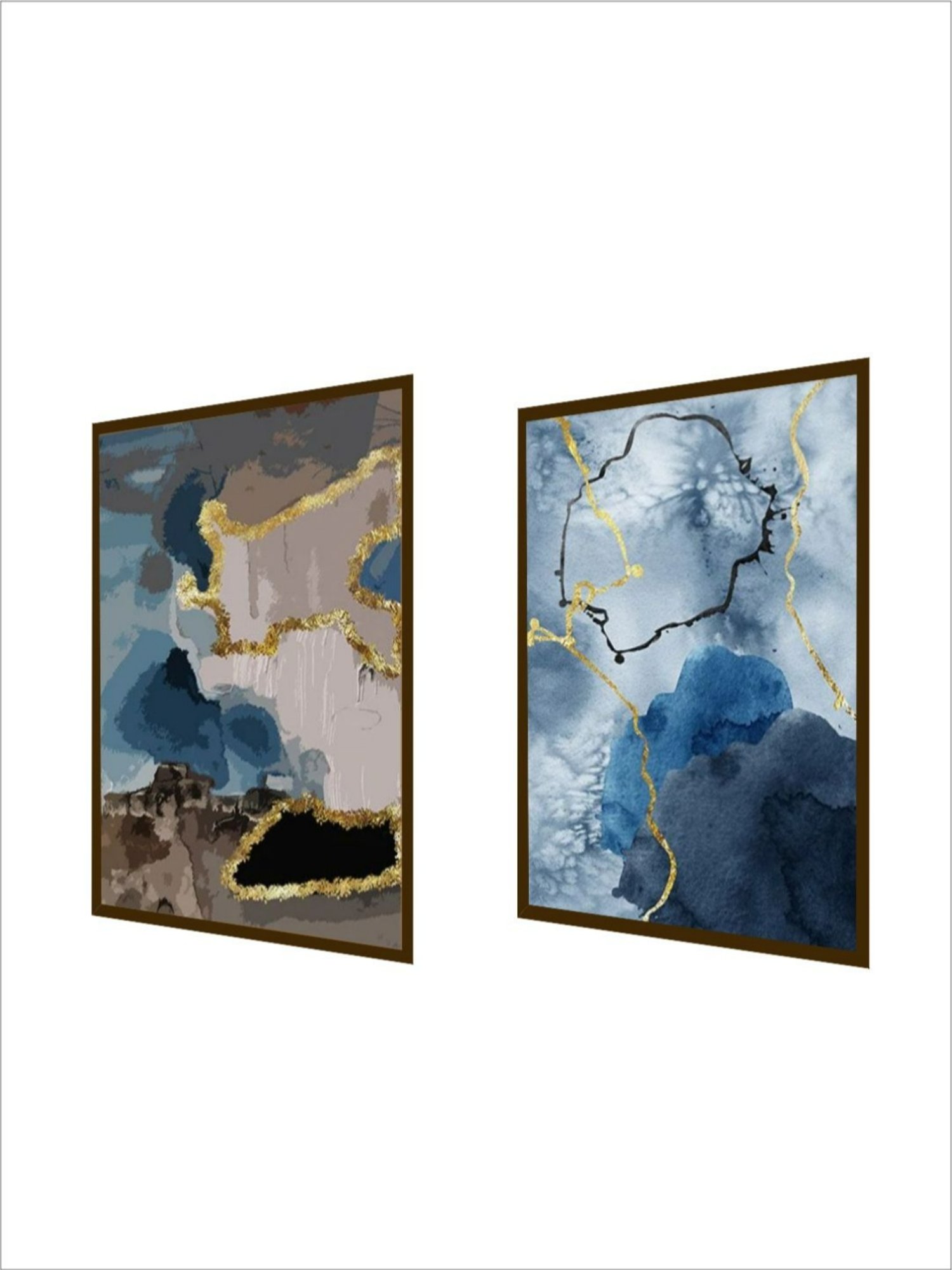 The Art House Abstract Multicolor Canvas Painting