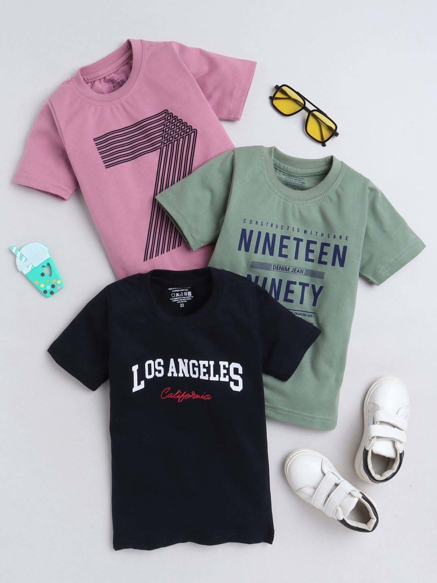 Fourfolds Unisex Multicolor Printed T-Shirt