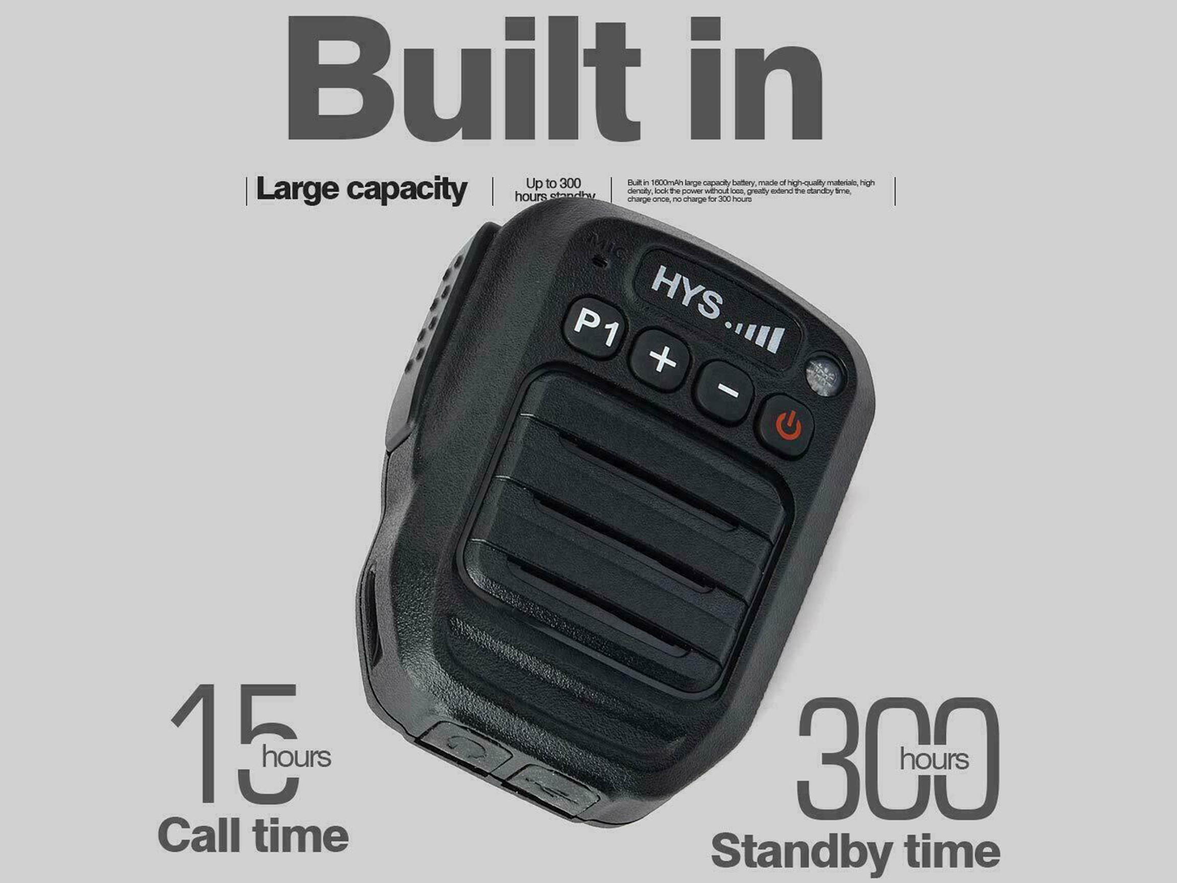 HYS Wireless Bluetooth Handheld Speaker Microphone Two-Way Radio Shoulder Mic for Motorola XPR 6000 XPR6500 XPR6550 XPR 7000 XPR 7550 XiR-P8200 XiR-P8268