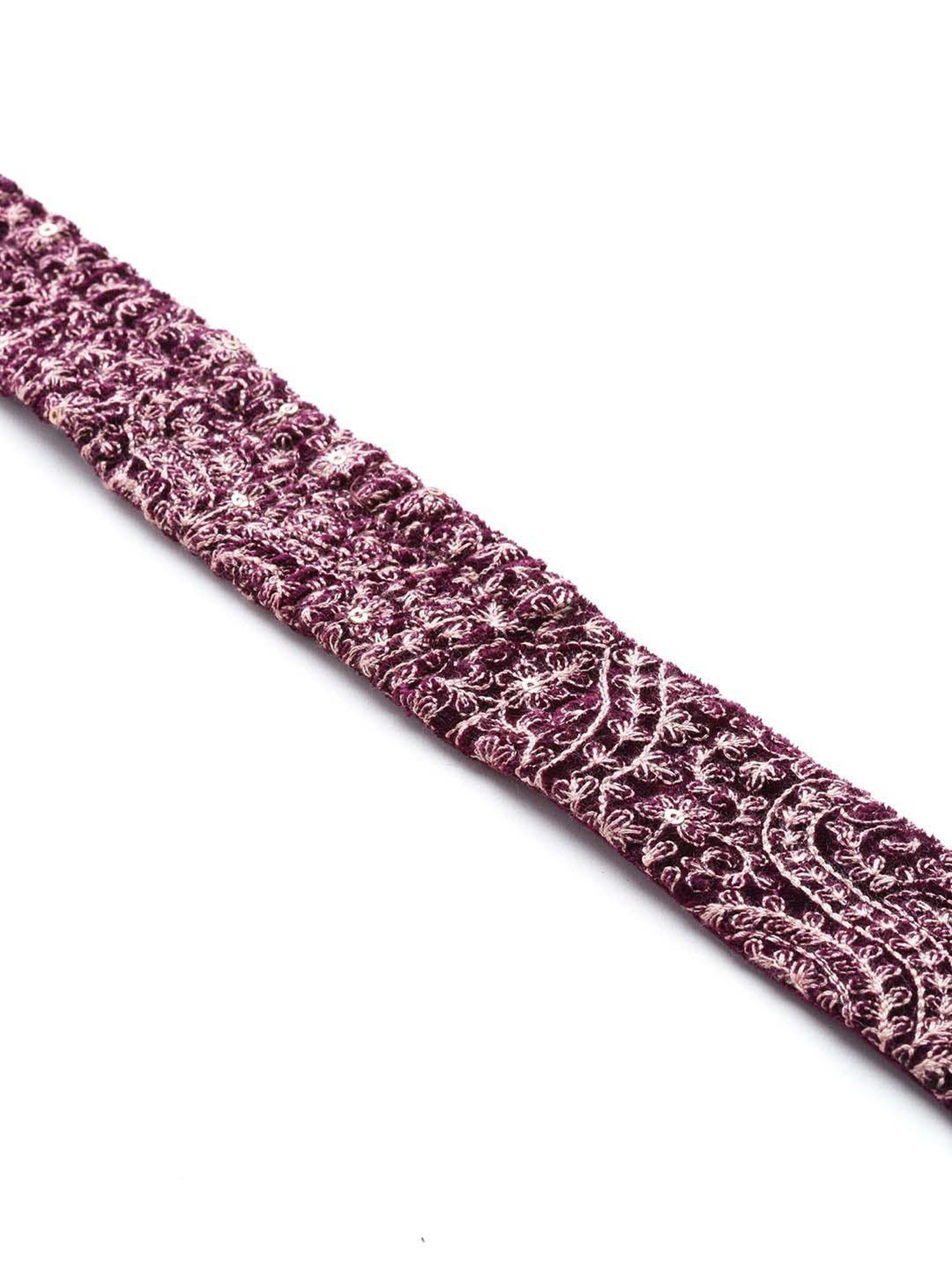 Libas Purple Plain Lehenga Choli Set With Dupatta