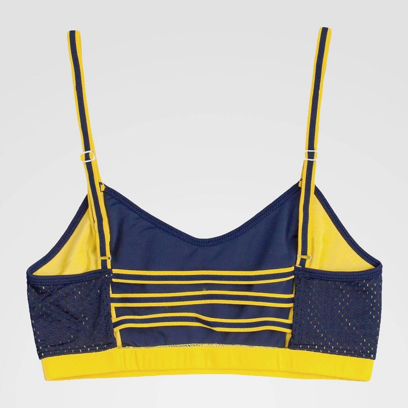 NCAA Michigan Wolverines Sporty Bralette with Back Straps - Navy XL