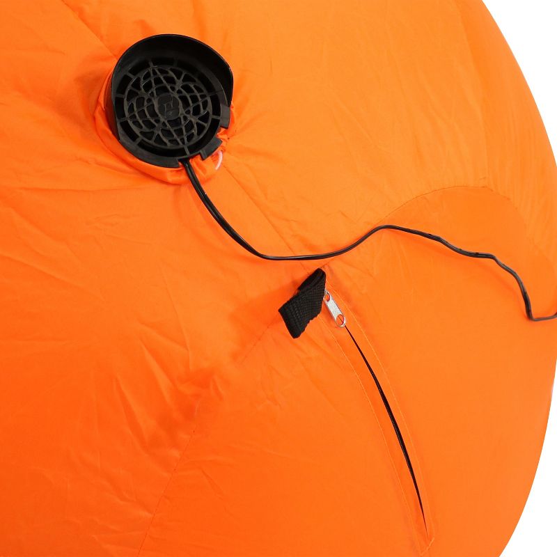 Sunnydaze 4 Foot Self Inflatable Blow Up Jack-O' Lantern with Witch Hat Outdoor Holiday Halloween Lawn Decoration with LED Lights