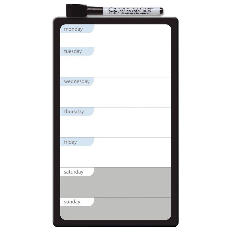 Quartet 6" x 10" Locker Weekly Planner Dry Erase Board