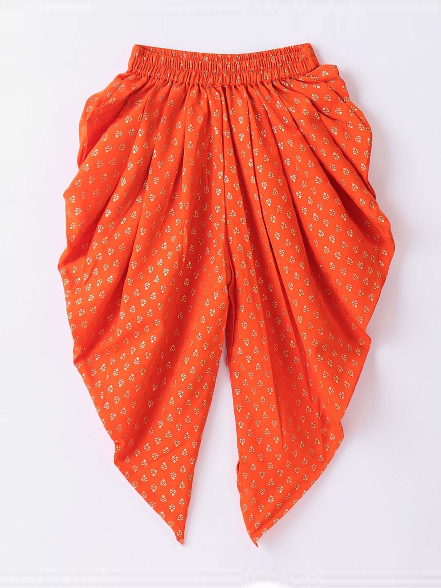 TWISHA Kids Red & Orange Cotton Regular Fit Top Set