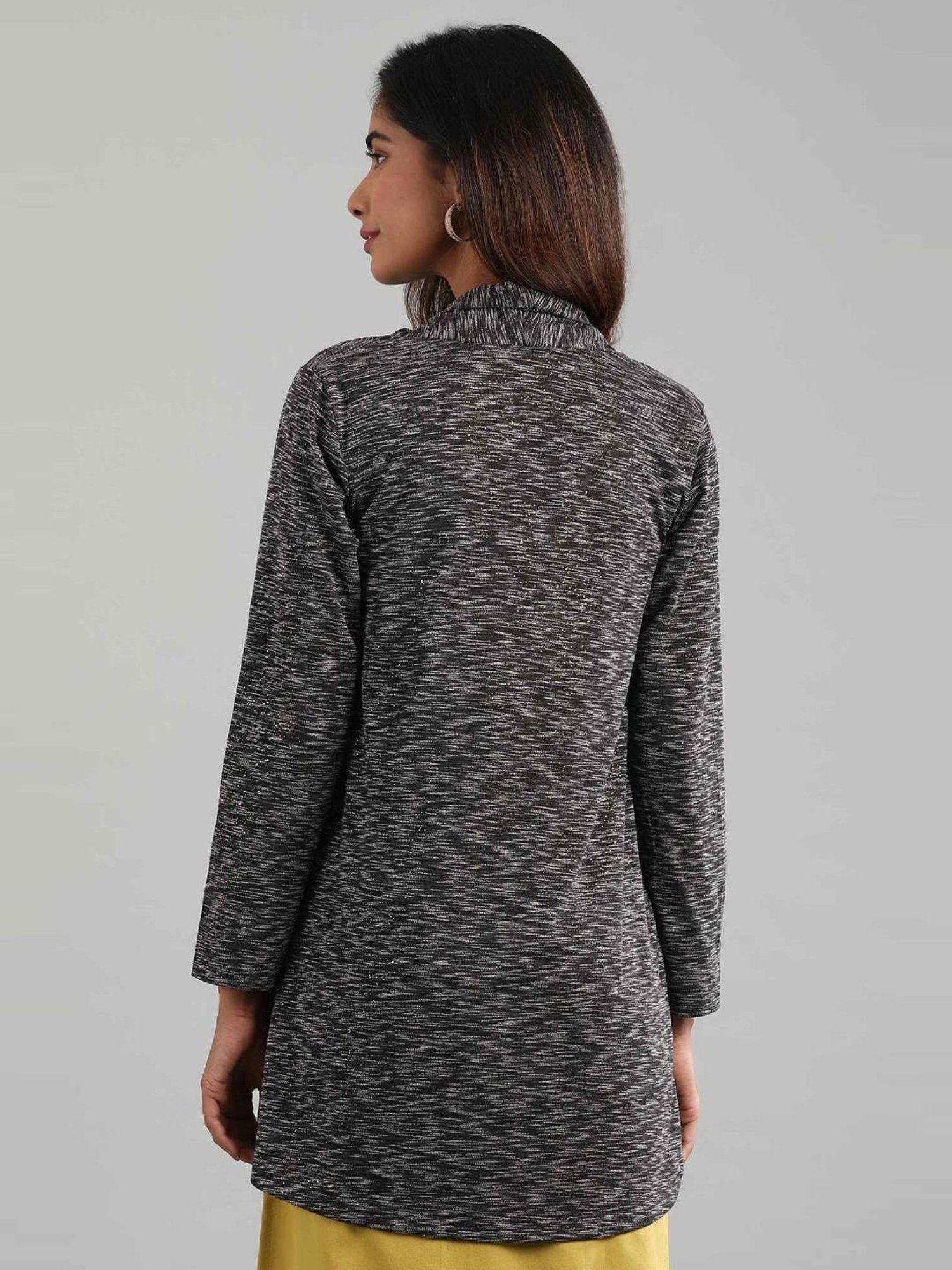 Aurelia Grey Printed Shrug