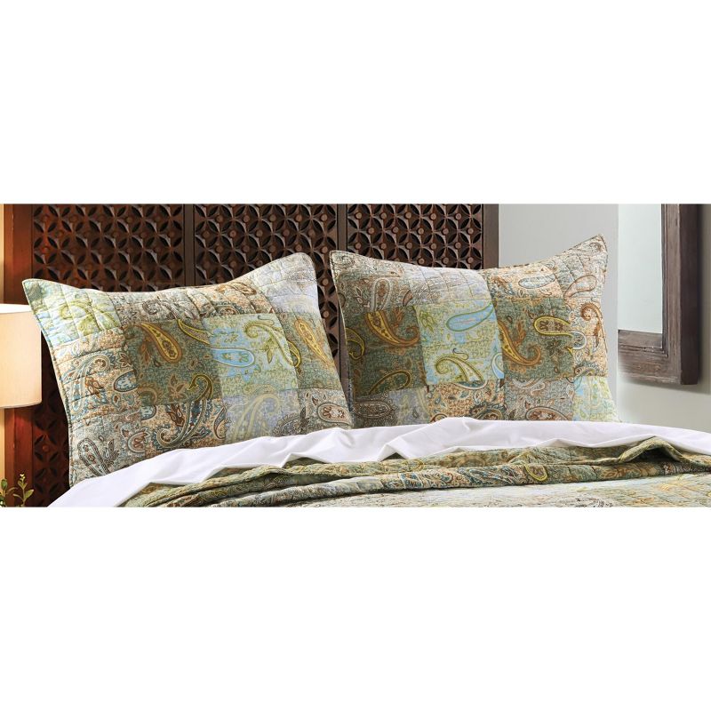 Greenland Home Fashion Paisley Dream Multi Sham King