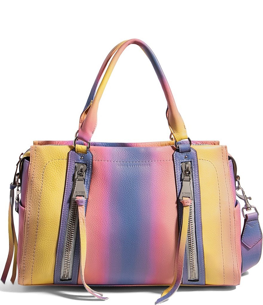 Aimee Kestenberg Zip Me Up Triple Entry Ombre Satchel Bag