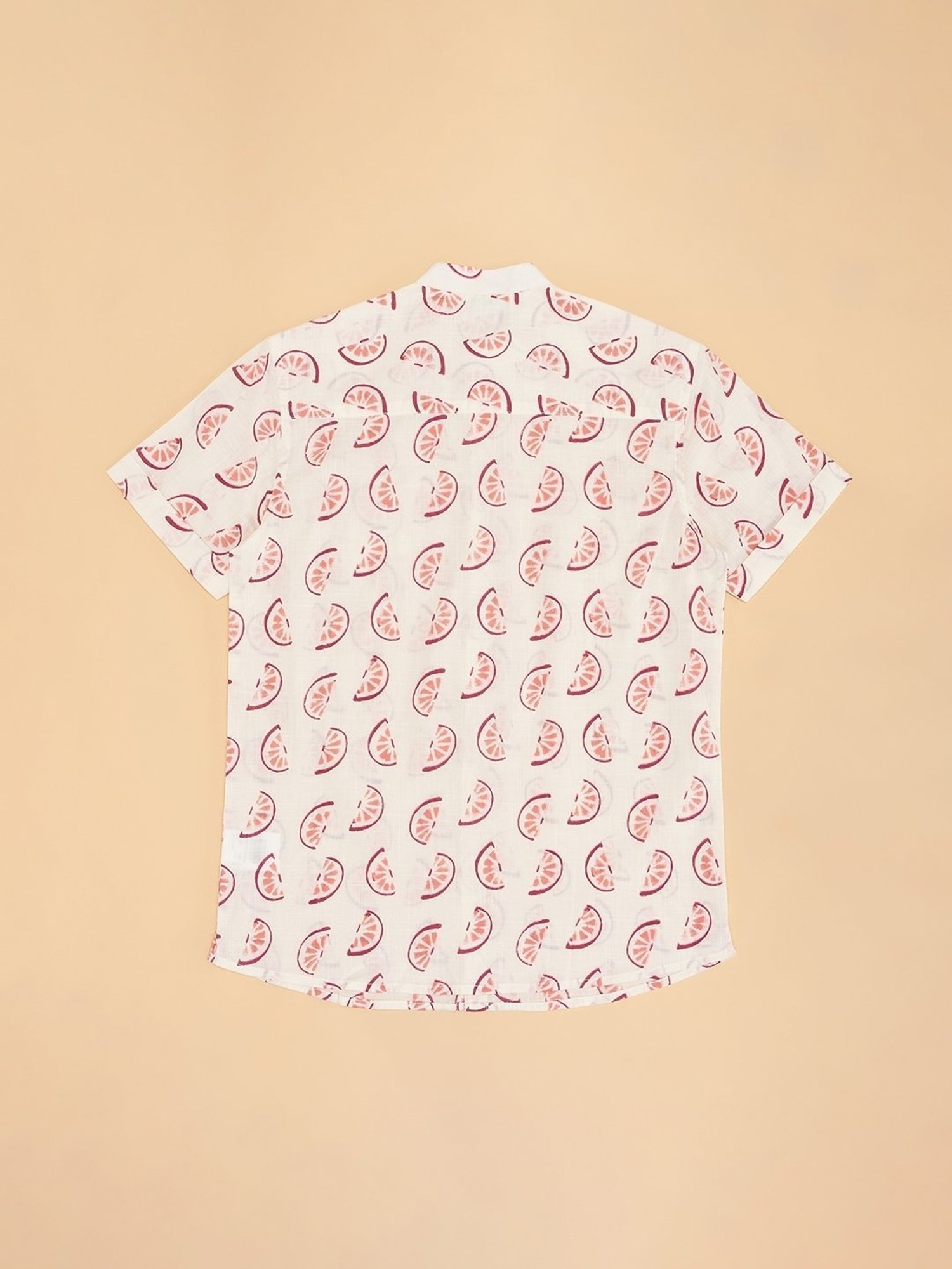 Indus Route by Pantaloons Boys Pink Print Shirt