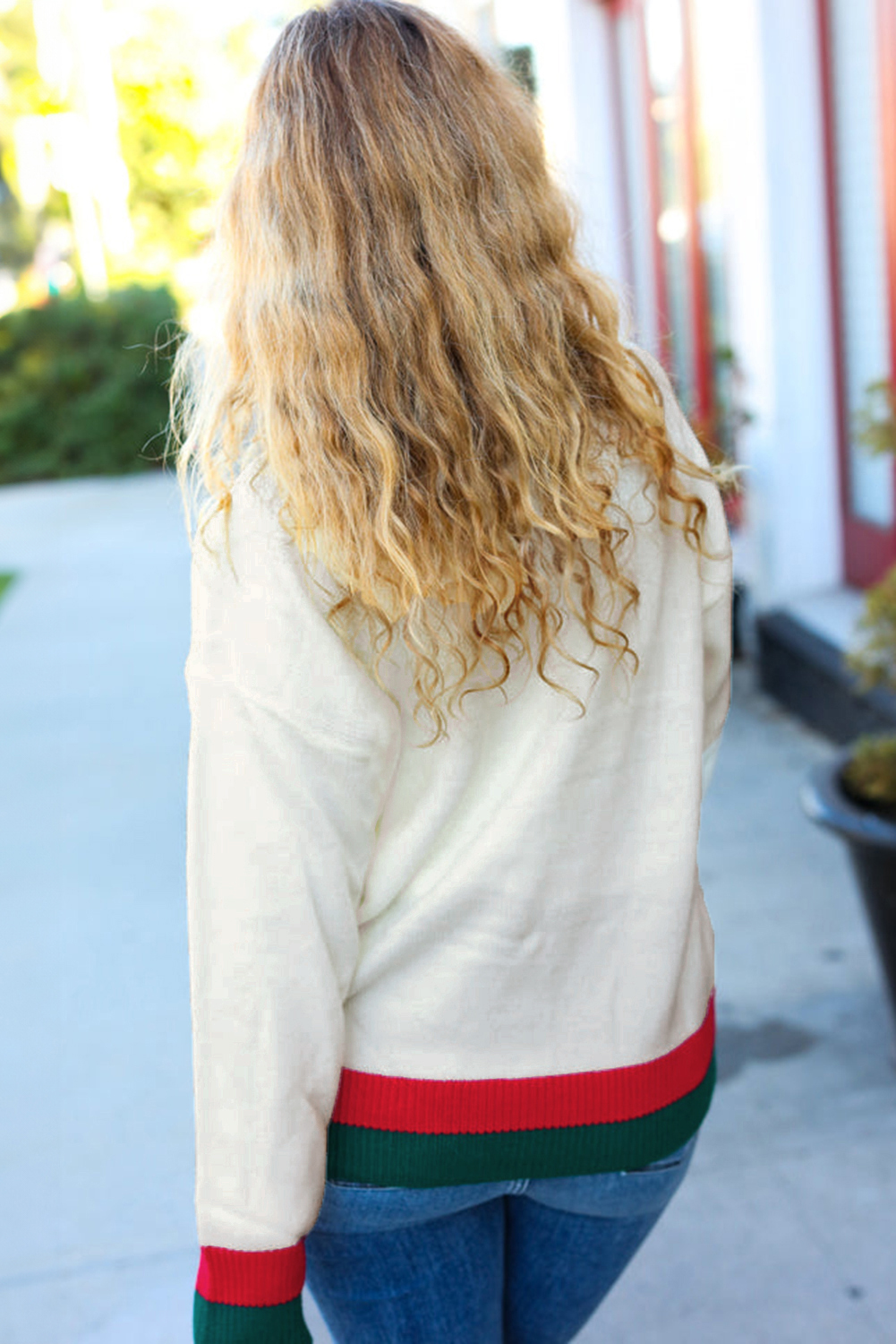 Bonbon Checkered Pattern Open Front Plus Size Cardigan