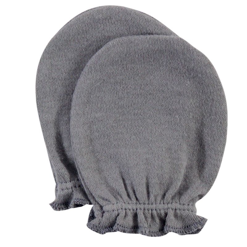 Hudson Baby Infant Girl Cotton Scratch Mittens, Pink Safari, 0-6 Months