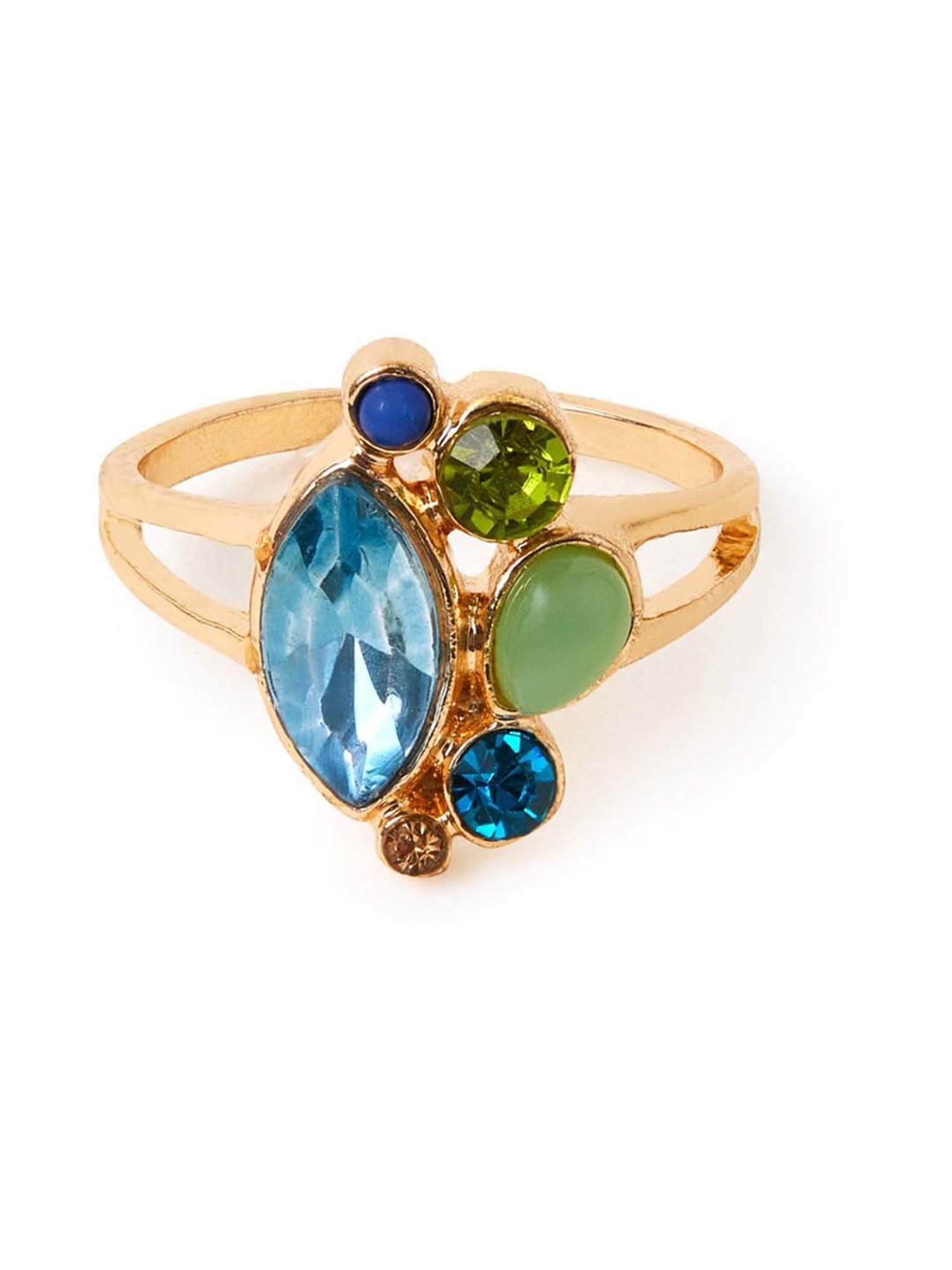 Sohi Silver-Plated Statement Ring