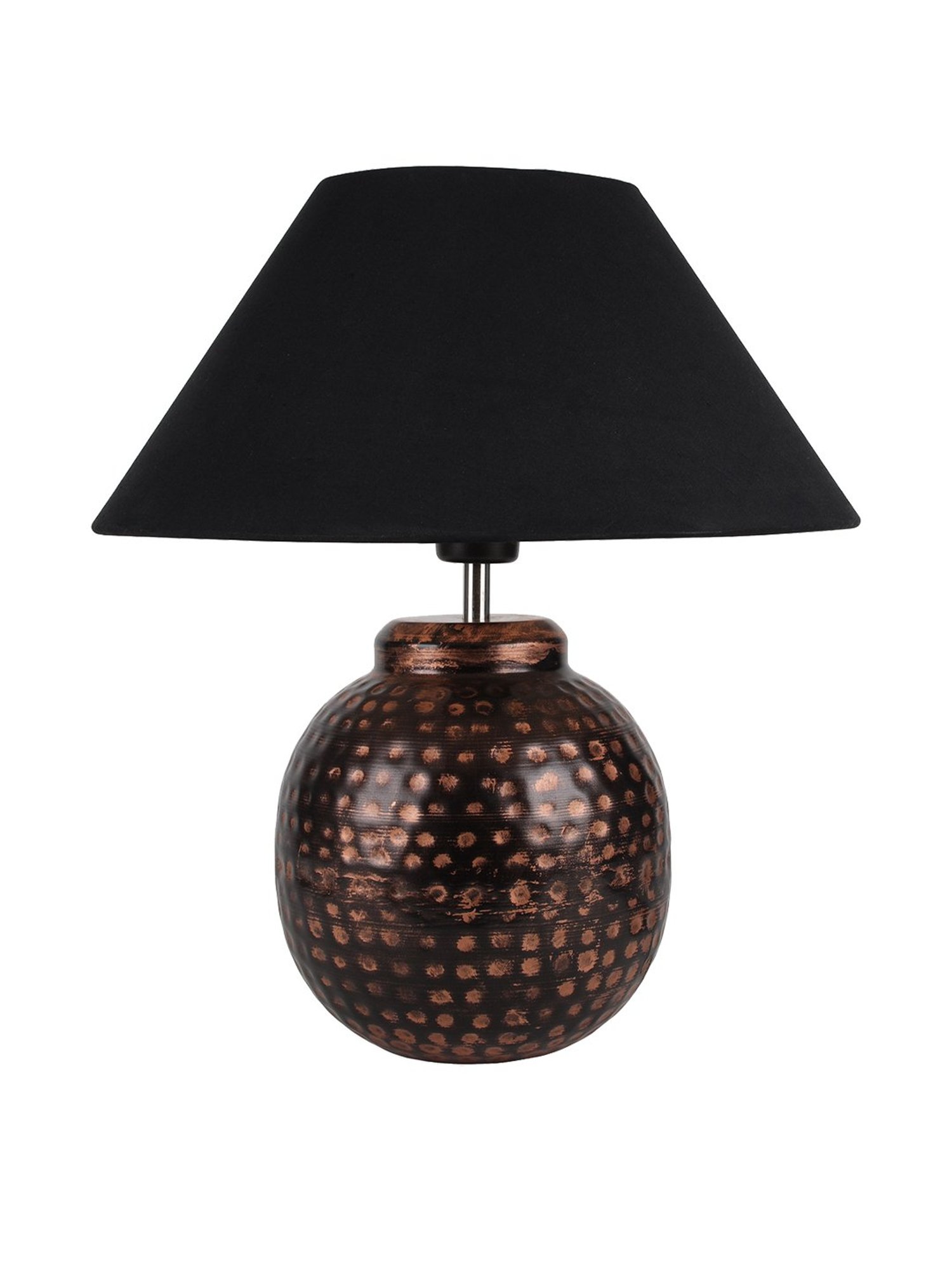 Homesake Black Hammered Oil-Rubbed Bronze Metal Table Lamp