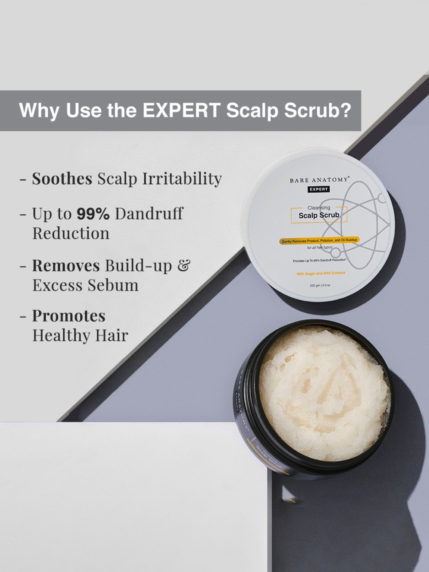 Bare Anatomy Expert Cleansing Scalp Scrub - 250 gm