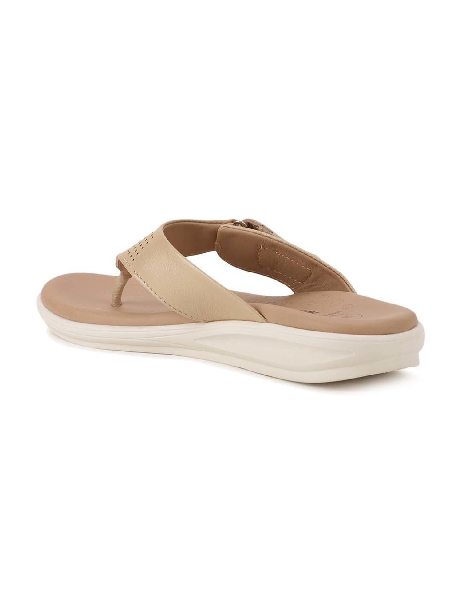 Hush Puppies by Bata Women's Beige Thong Wedges