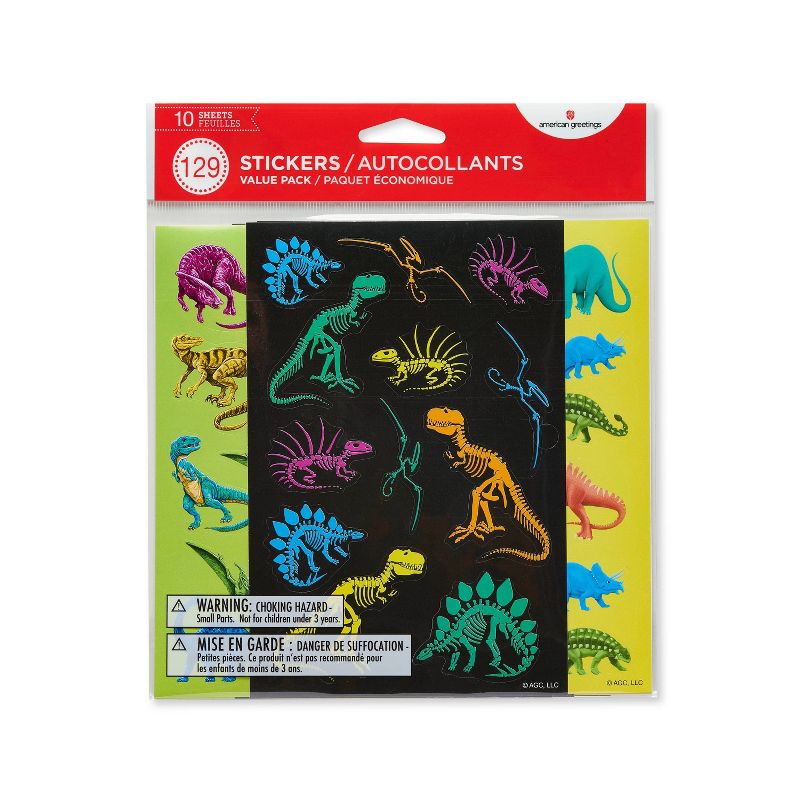 129ct Dinosaur Stickers