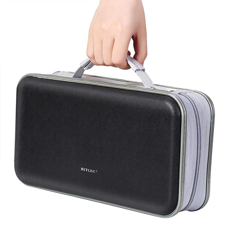 CD DVD Wallet  96 Capacity Heavy Duty Sturdy DVD Storage Hard Shell CD Disk Holder DVD Case VCD Wallets Bluray Media Case Storage Holder Organizer Wallet96 Capacity SkyBlue