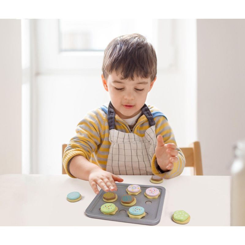 Melissa & Doug Stir and Serve Cooking Utensils (7pc) - Stainless Steel and Wood