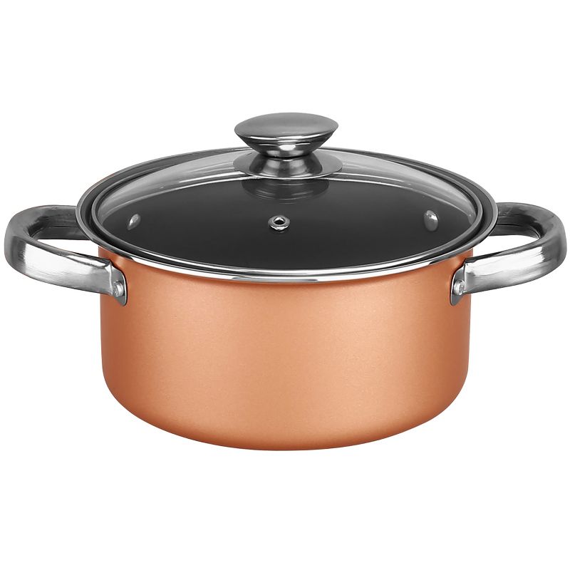 Brentwood 9 Piece Non Stick Cookware Set in Copper