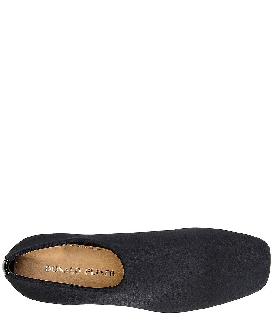 Donald Pliner Chelsie Stretch Crepe Square Toe Block Heel Shooties