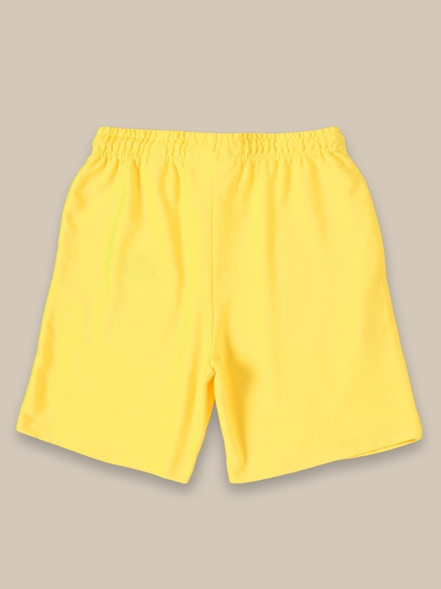 Kidsville Yellow Printed Minions Shorts