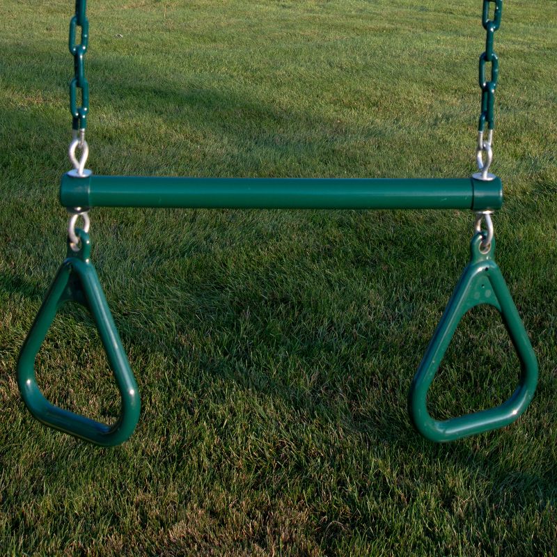 Swing-N-Slide Heavy Duty Ring/Trapeze Combo - Green