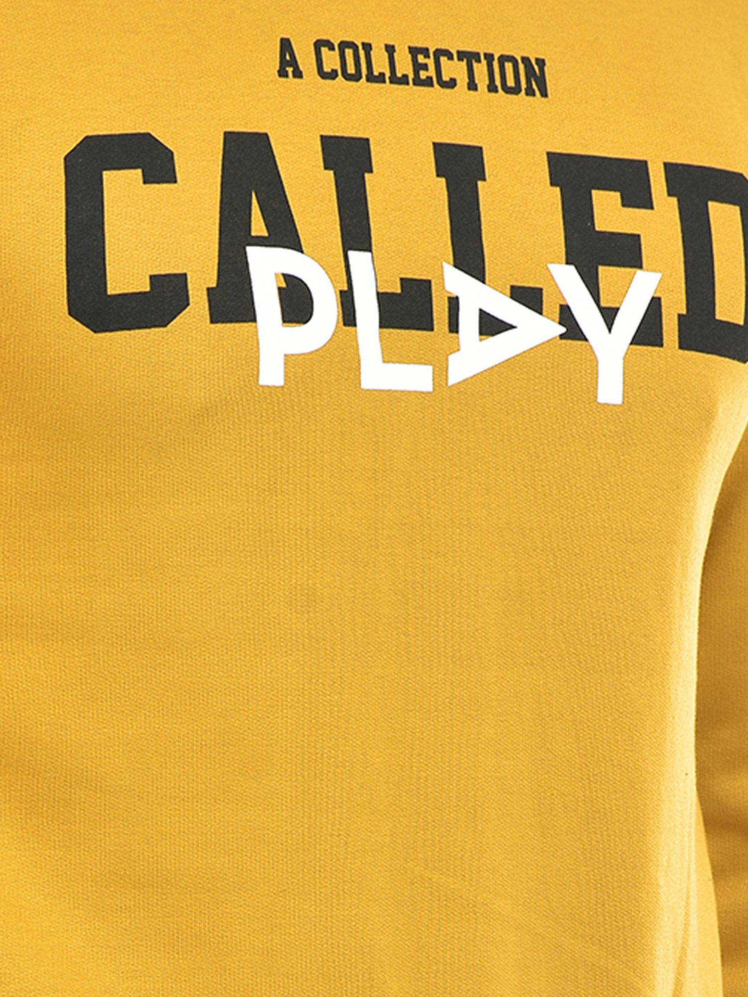 Integriti Mustard Regular Fit Printed Sweatshirt