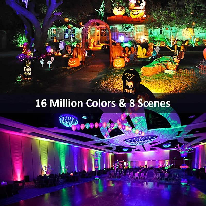 2 Pack 20W Smart LED Flood Lights RGBCW 2700K6500K 2000LM WiFi Outdoor Dimmable Color Changing Stage Light IP66 Waterproof Multicolor Wall Washer Light Work with Alexa