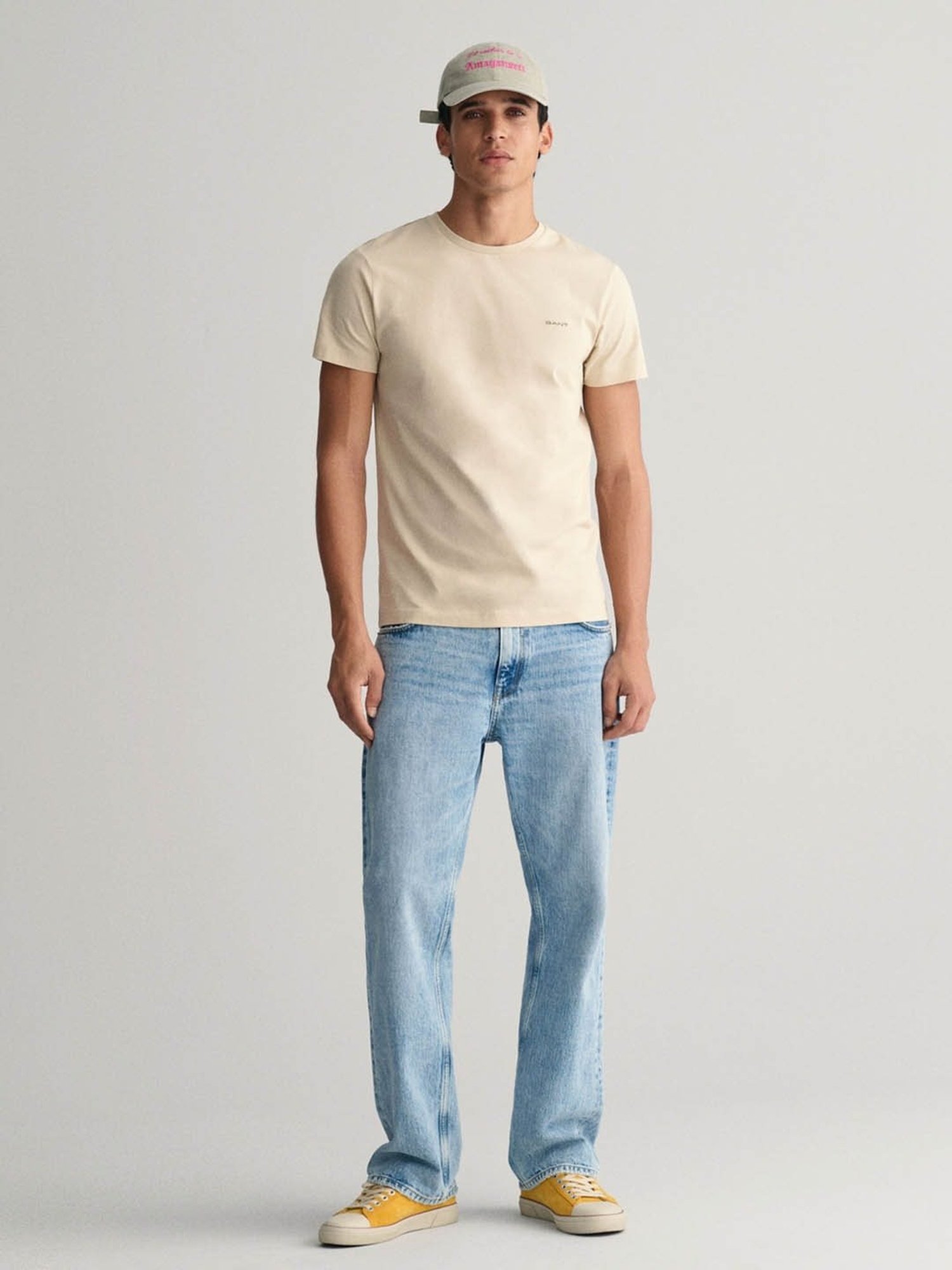 GANT Solid Round Neck Slim Fit T-Shirt