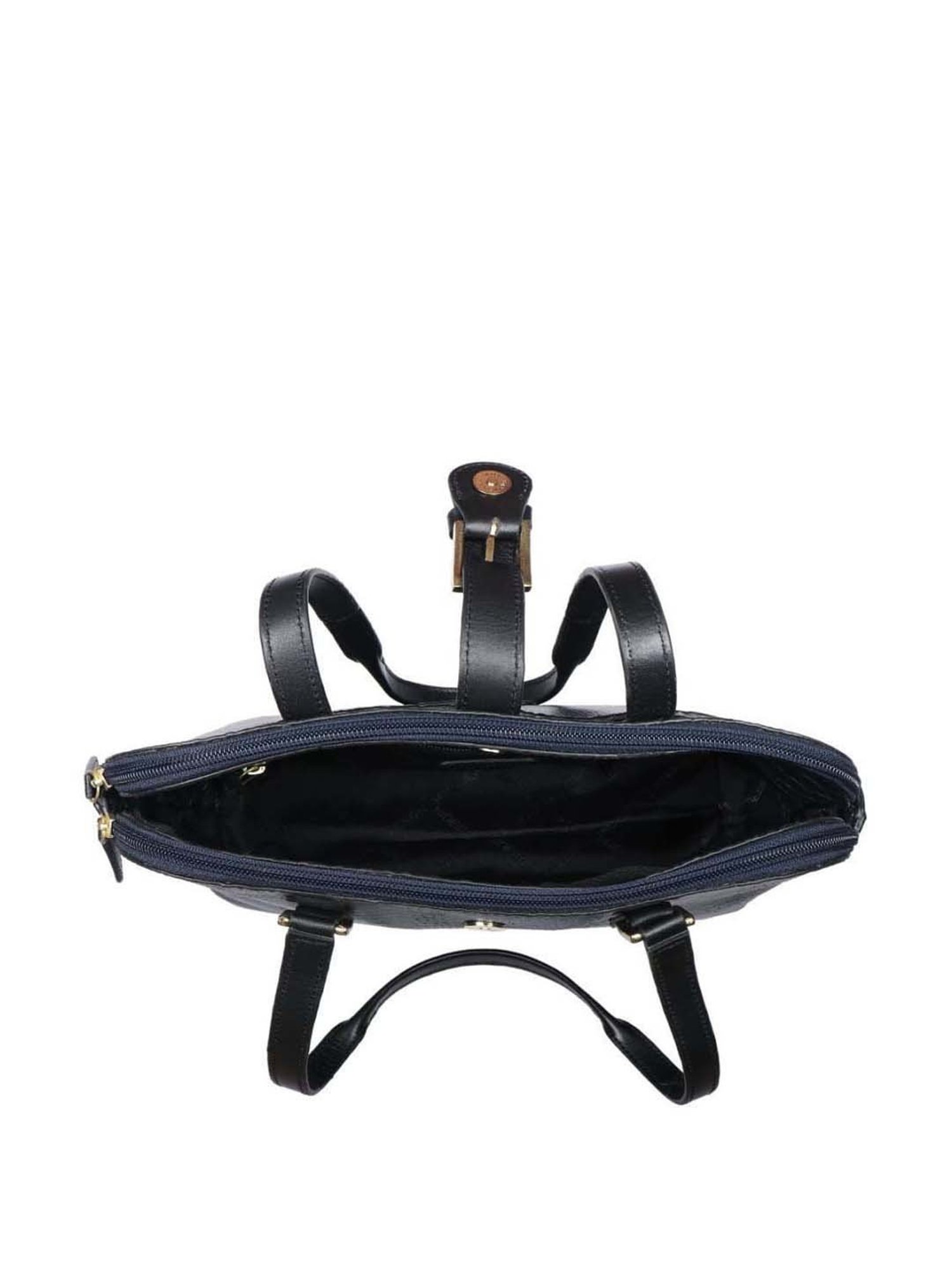 Hidesign Angelina Sb 01 Navy Textured Medium Shoulder Bag