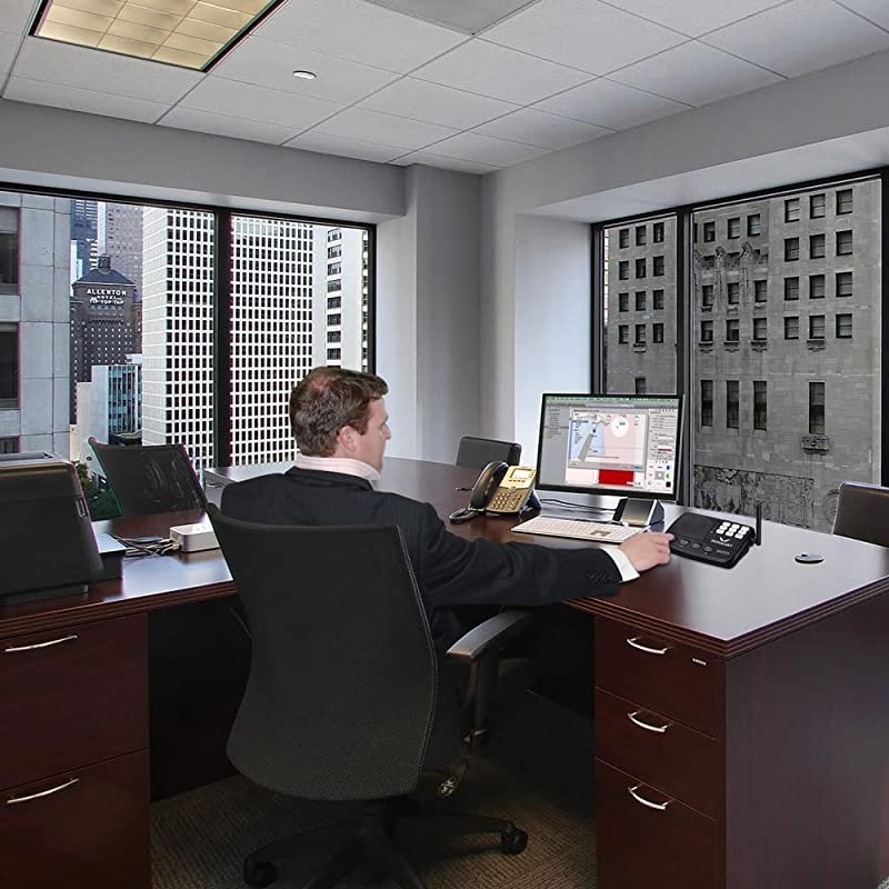 Intercom System Hosmart 12 Mile LONG RANGE 7Channel Security Intercom System for Home or Office New Version 3 stations BlackNOT CHARGER