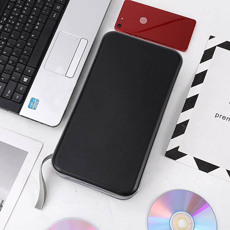 80 Capacity CDDVD Case Wallet Heavy Duty DVD Disc VCD Storage Holder Booklet Bag Cases Binder Album Dark Blue