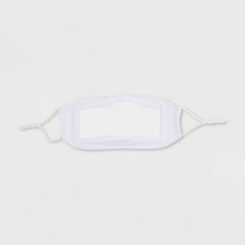 2pk Adult Face Mask - White One Size
