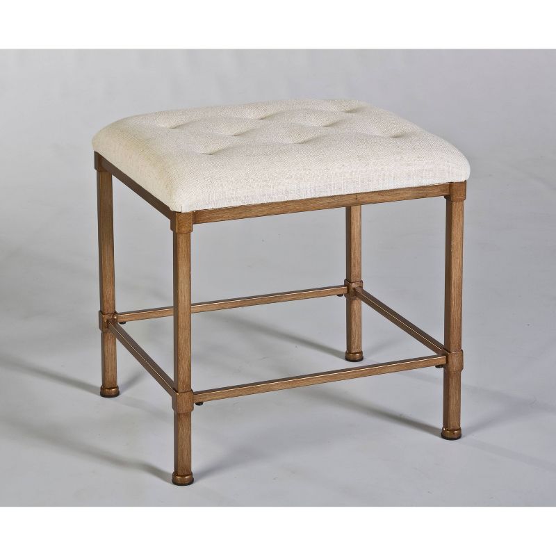 Katherine Backless 18" Vanity Stool - Golden Bronze - Hillsdale Furniture
