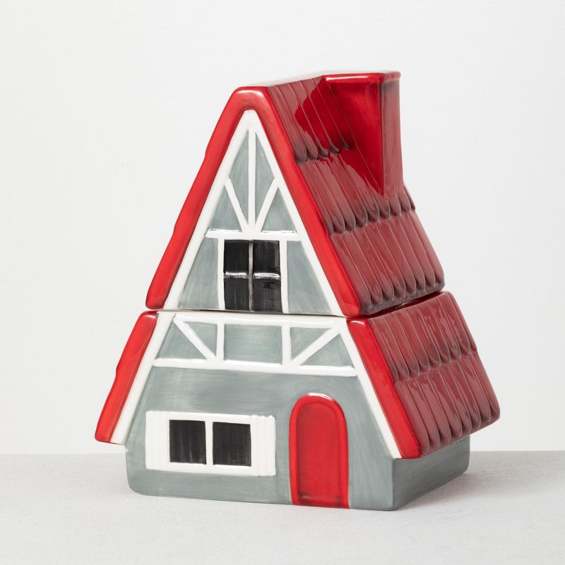 Sullivans Chalet Cookie Jar 10.5"H Multicolored