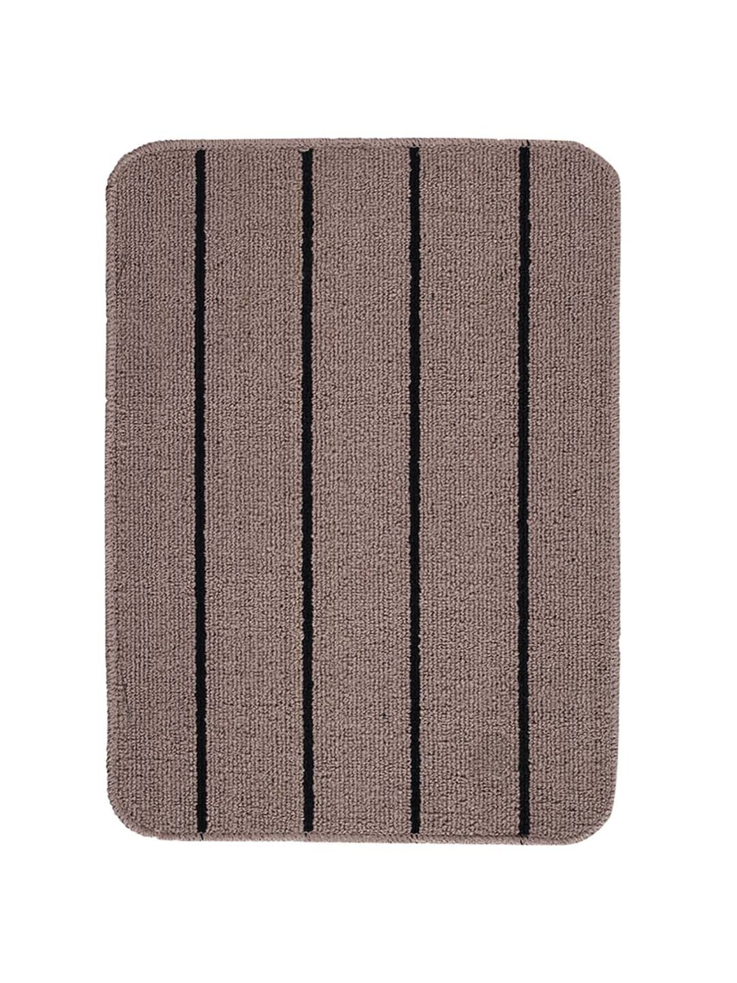 Saral Home Brown Polyester 1083 GSM Door Mat - Set of 1