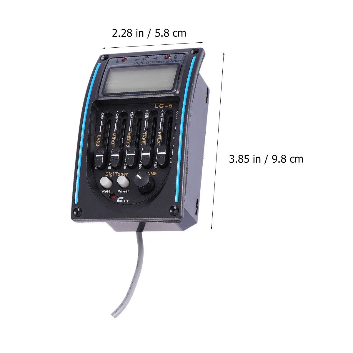 1PC Professional Sound Pickup Guitar LC-5 Pick-up Preamp Piezo Pickup Musical Instrument Supply