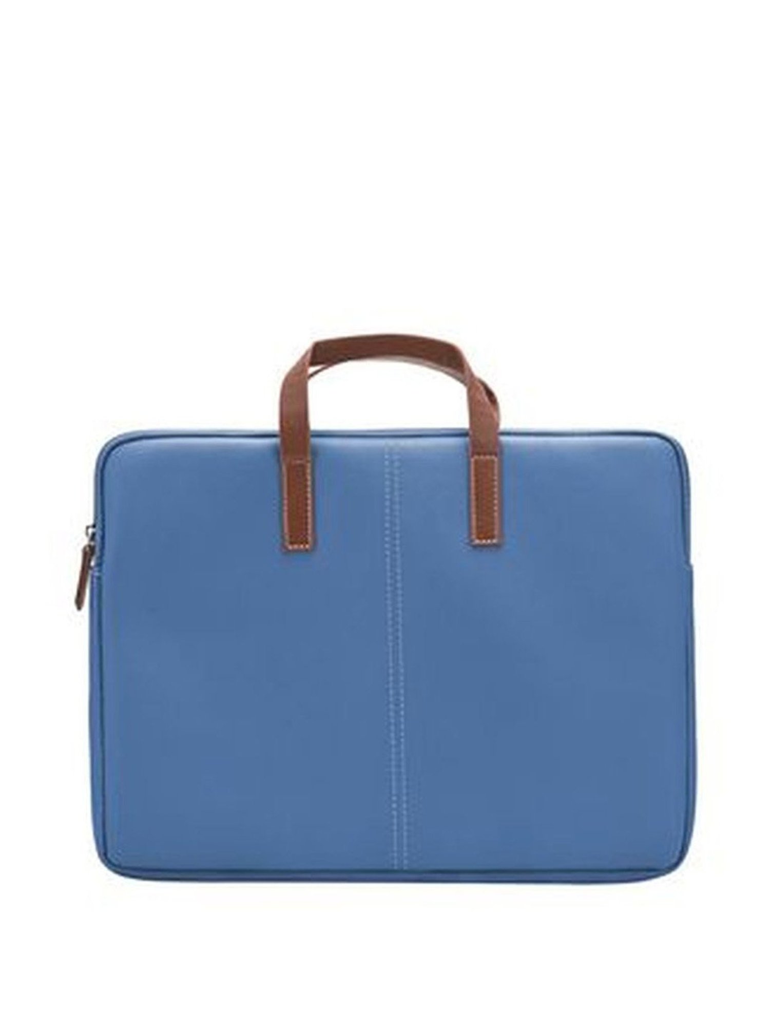 Harissons Oliver Sky Blue PU Solid Laptop Messenger Bag