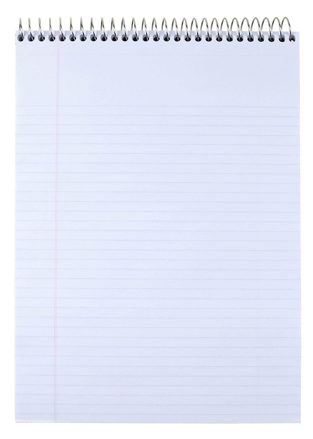 Meadwestvaco 59882 8-1/2" X 11" White Cambridge Stiff Back Wirebound Notebook,2 Pack