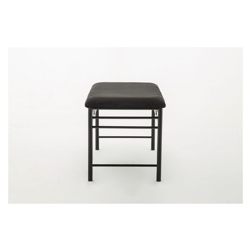 2pc Gareth Breakfast Nook Dining L Chair & Bench Black ( ) - Boraam