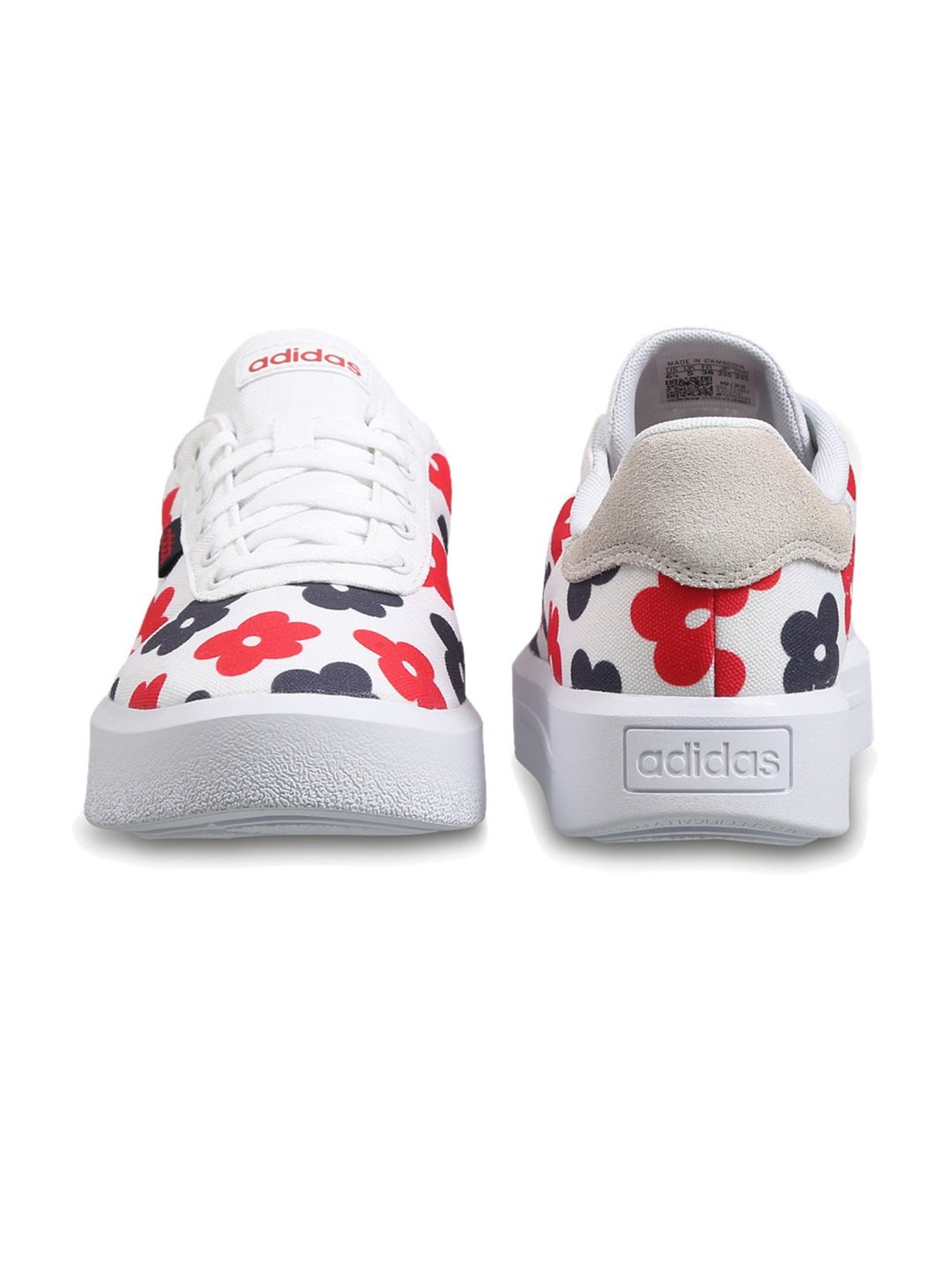 Adidas Women's COURT PLATFORM White Skateboarding Shoes