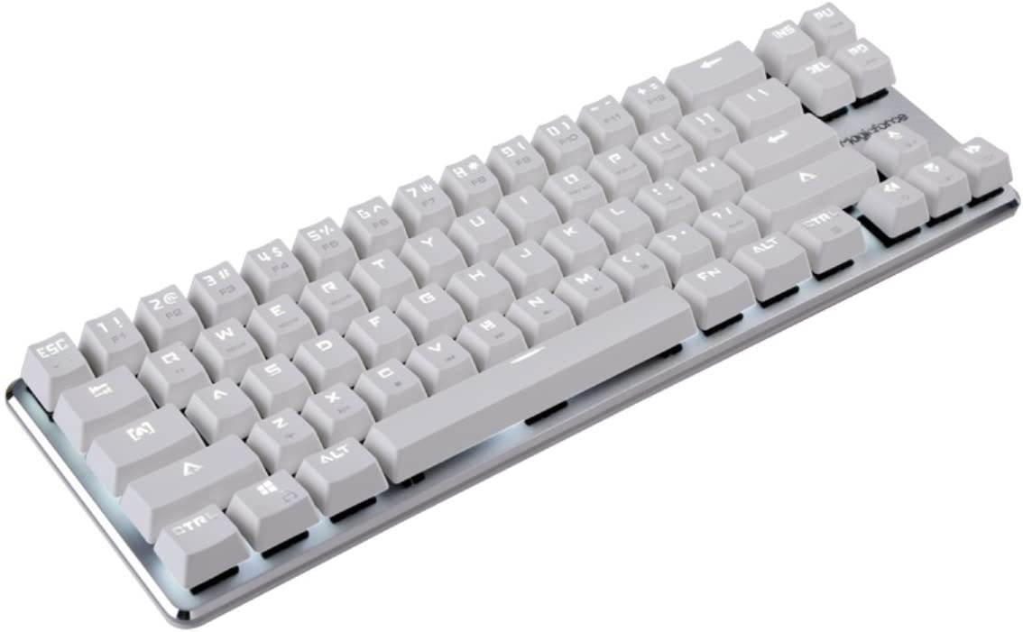 Gaming Keyboard Mechanical Wired Keyboard Cherry MX Red Switch Backlight Keyboard Mini Design (60%) 68-Keys White