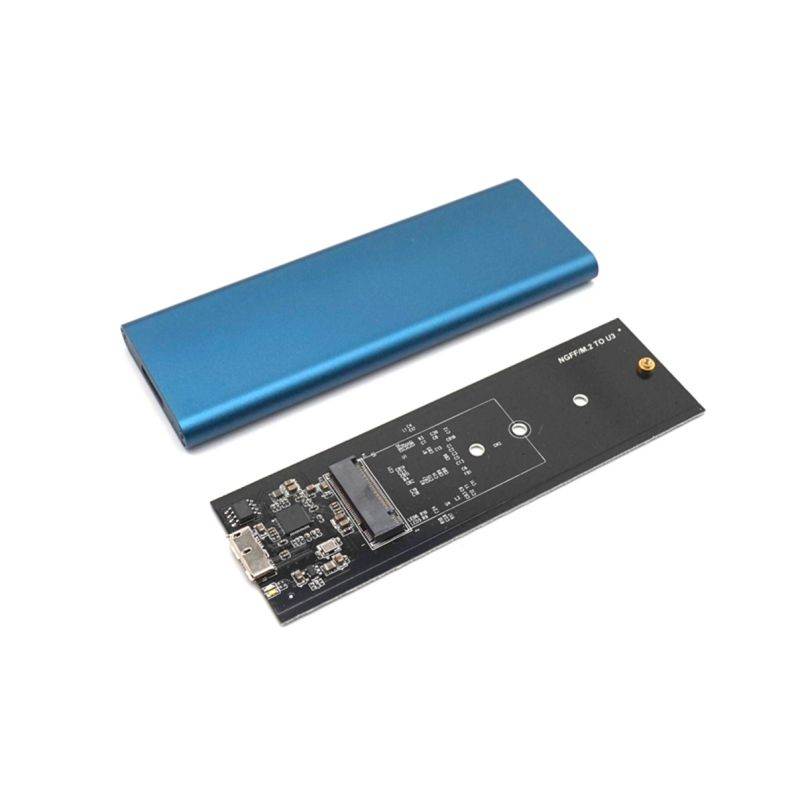 Plugadget USB3.0 to M.2 NGFF Storage Enclosure Case M.2 SATA Protocol SSD Solid State Drive Case Support 6Gb/s SSD Card Adapter