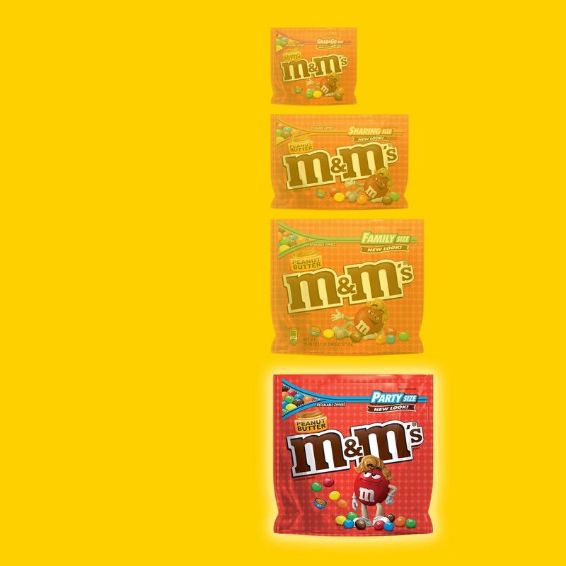 M&M's Party Size Peanut Butter Chocolate Candies - 34oz