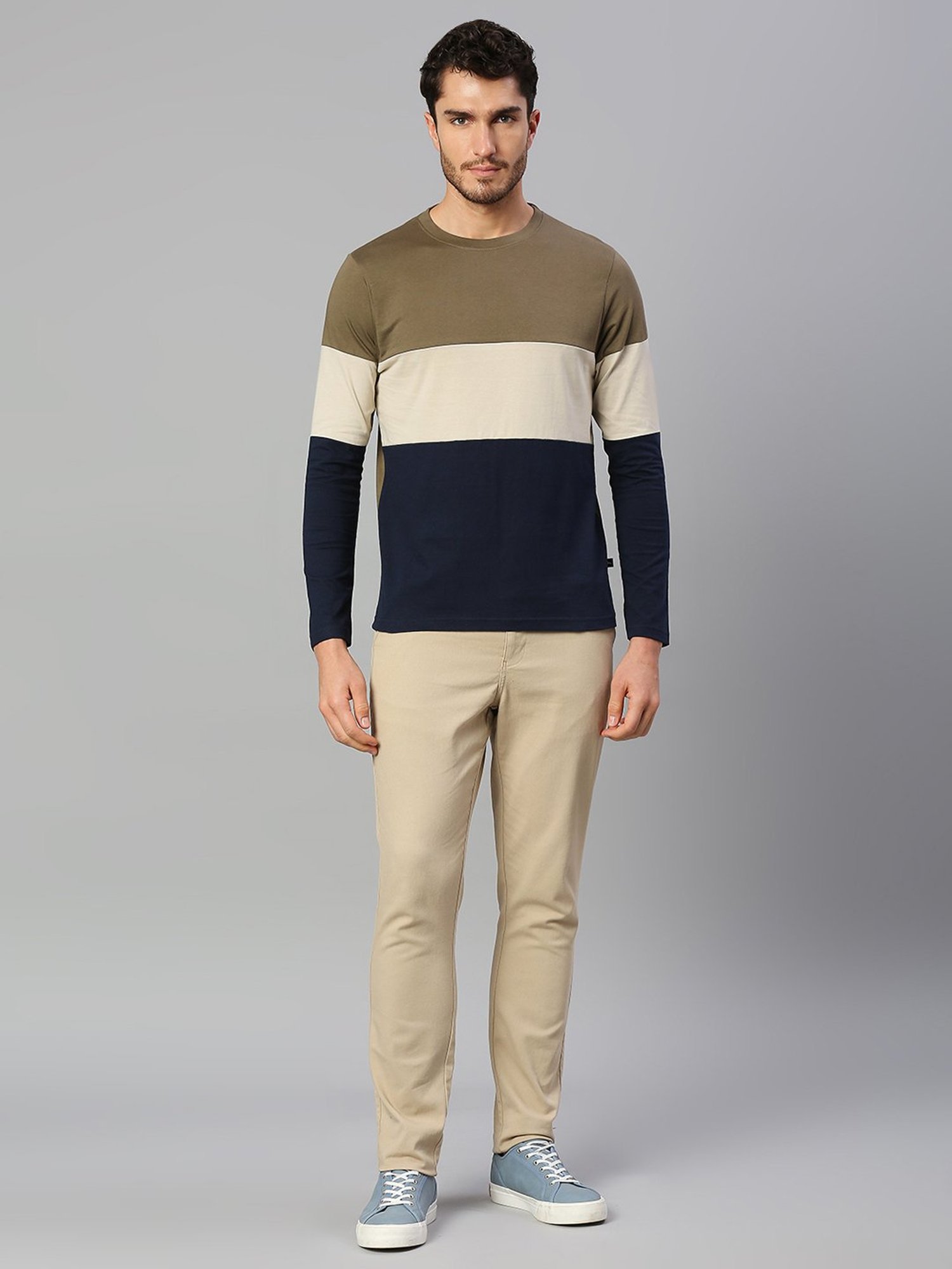 Dennis Lingo Multicolor Regular Fit Crew T-Shirt