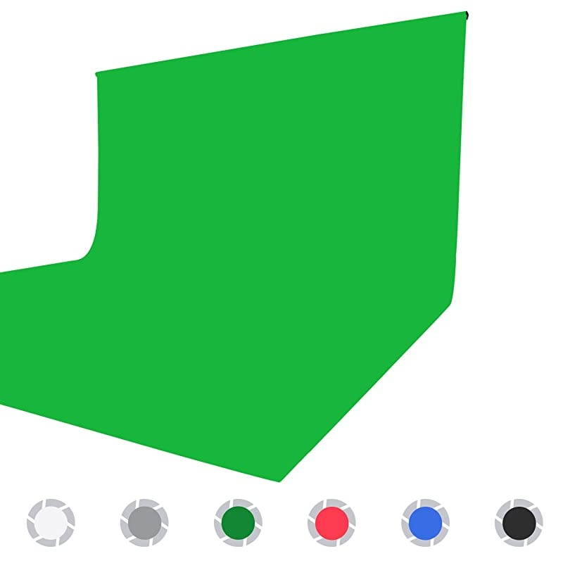 10X20 ft Green Background Muslin BackdropPhoto StudioCollapsible High Density Screen for Video Photography and Television
