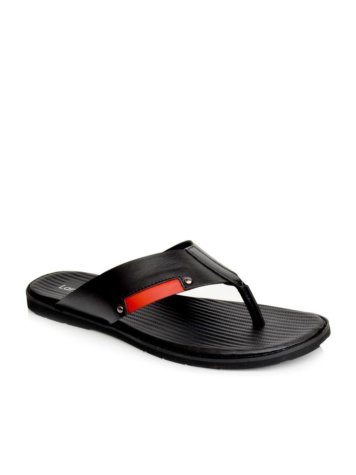 Language Shoes Men's Alex Black Thong Sandals